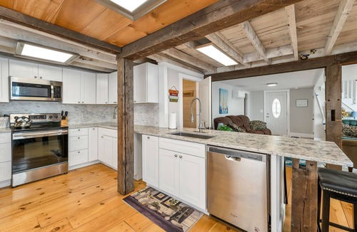 Weirs Beach House | Lake Winnipesaukee Waterfront with Dock