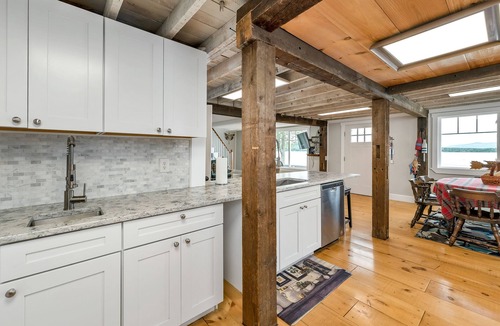 Weirs Beach House | Lake Winnipesaukee Waterfront with Dock