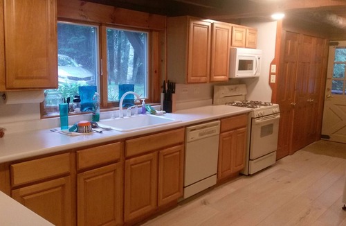 Rindge House | Lakefront 3BR Log Cabin w/Dock and Fire Pit