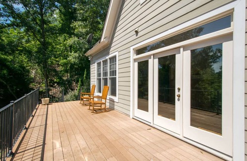 Mill Spring House | Lakefront 3BR w Private Dock Firepit Free Tix