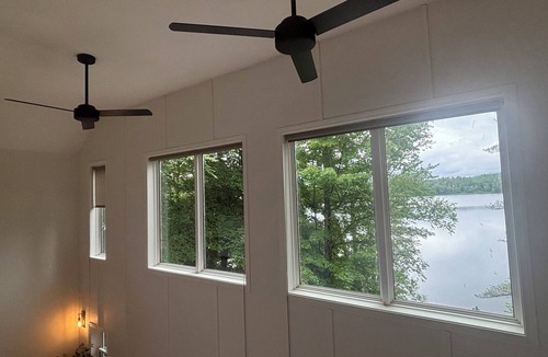 Plymouth House | Lakefront 4BR3BA modern retreat with private dock, kayaks, firepit plus dogs OK
