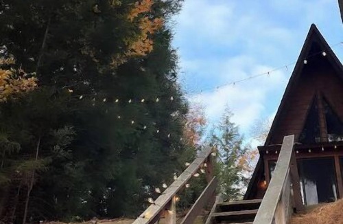 Caroga Lake House | Lakefront A-Frame Cabin located in the Adirondacks