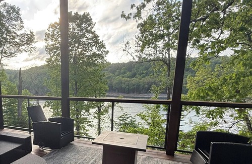 Rambo Riviera House | Lakefront A Frame on Beaver Lake - Stunning Views + Rope Swing Cove