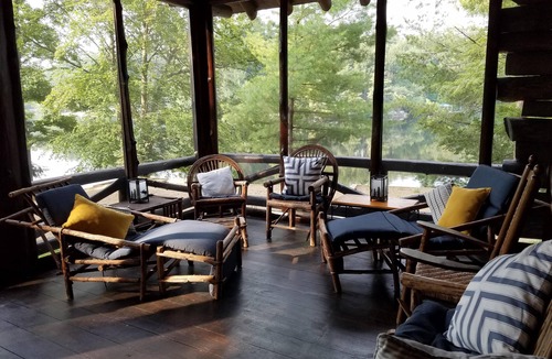 Lake Luzerne-Hadley House | Lakefront Adirondack Log Cabin