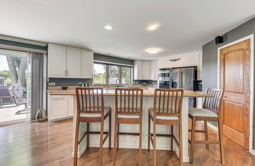 Antioch House | Lakefront Antioch Home w/Dock, Grill, Game Room!
