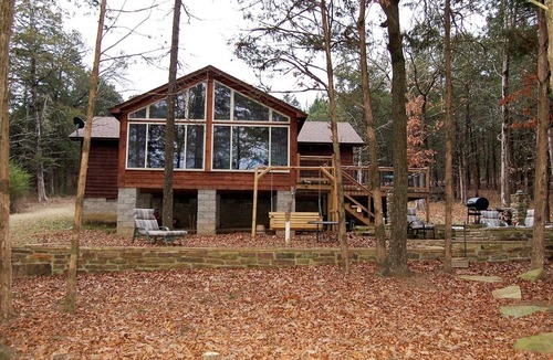 Scranton Cabin | Lakefront Cabin Getaway with Firepit near Ozark National Forest in Scranton, Arkansas