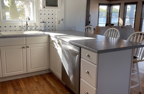 Sunrise Beach House | Lakefront cabin, large private dock, & flat backyard oasis. Panoramic views!
