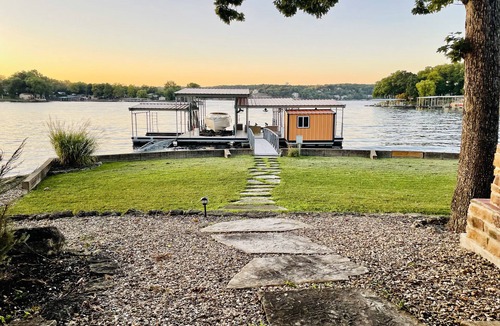 Sunrise Beach House | Lakefront cabin, large private dock, & flat backyard oasis. Panoramic views!