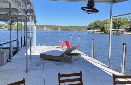 Sunrise Beach House | Lakefront cabin, large private dock, & flat backyard oasis. Panoramic views!