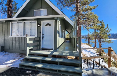 Fawnskin Cabin | Lakefront cabin, newly updated! Private access to beach.