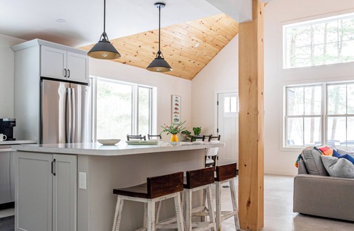 Jeffersonville Cabin | Lakefront Cabin with Private Dock Kenoza Den