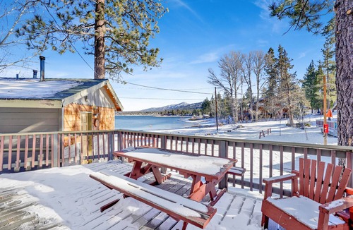 Big Bear Lake Cabin | Lakefront Cabin w/Dock, Pool & Views