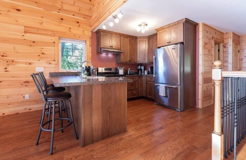 Barnstead Cabin | Lakefront Cabin with Private Dock & Stunning Views