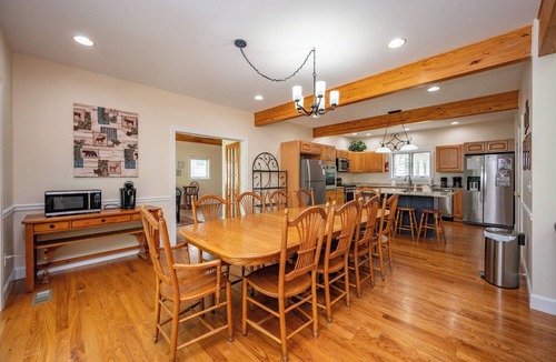 Thayerville House | Lakefront Chalet w/Pool, Private Dock, & Hot Tub