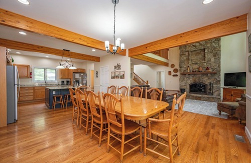 Thayerville House | Lakefront Chalet w/Pool, Private Dock, & Hot Tub