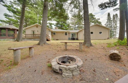 Chetek House | Lakefront Chetek Haven: Dock, Screened Gazebo