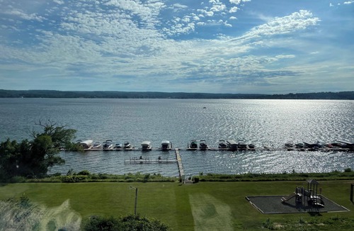 Dewittville Condo | Lakefront condo with pool, tennis and pickleball