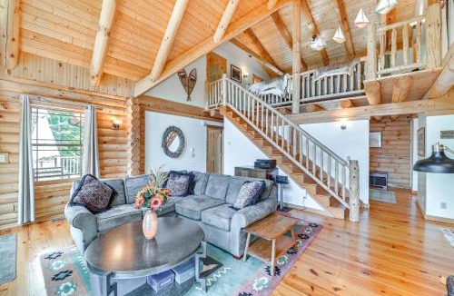 Corinth House | Lakefront Corinth Log Home Private Dock, Fire Pit