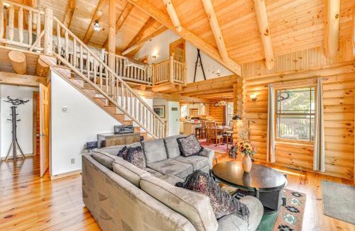 Corinth House | Lakefront Corinth Log Home Private Dock, Fire Pit