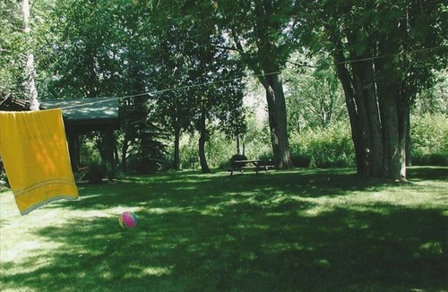 Mullett Lake Cabin | Lakefront Cottage - Beautiful Grounds and Large Sandy Beach