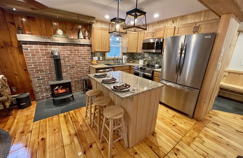 Standish Cottage | Lakefront Cottage - private dock, large decks, large fire pit