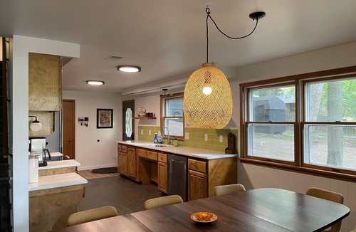 Newaygo Cottage | Lakefront Cottage with Private Beach, Sleeps 14