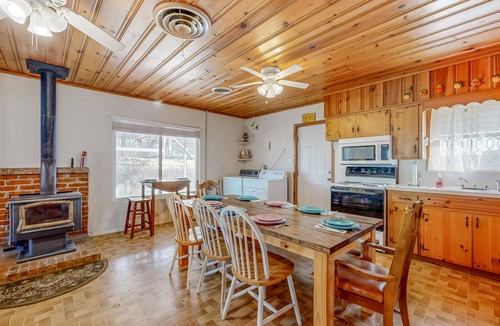 Tow Cabin | Lakefront, dog-friendly home with patio, lovely view & access to lake activities