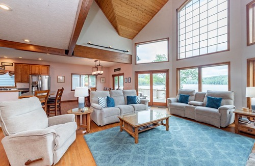 McHenry House | Lakefront Escape with Deck, Firepit & Views