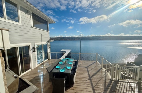Geneseo House | Lakefront Estate | Pool, Hot Tub, Game Barn | Sleeps 16+