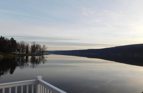 Honeoye House | Lakefront, family friendly home with beautiful lake frontage; unobstructed views