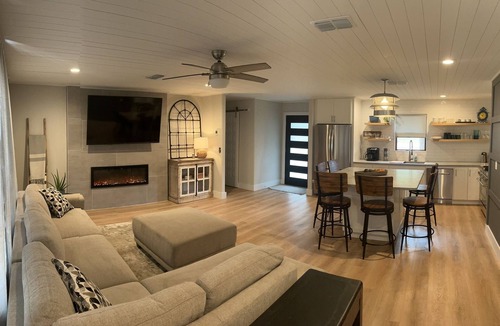 Marble Falls House | Lakefront Family Retreat on Lake Marble Falls. Dock your boat. 2 King beds!