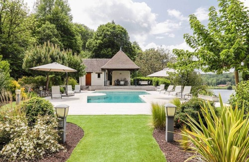 Continvoir House | Lakefront French Chateau with Swimming Pool