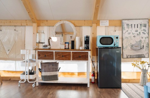 Bastrop House | Lakefront Glamping Safari Tent #5: The Hummingbird