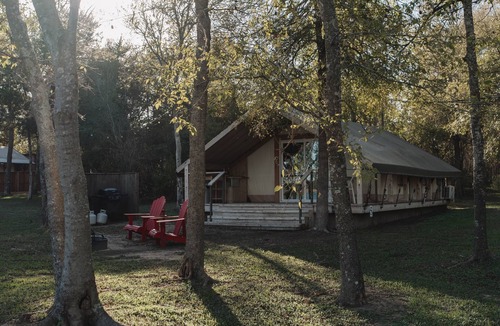 Bastrop House | Lakefront Glamping Safari Tent #7: The Longhorn