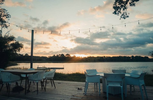 Bastrop House | Lakefront Glamping Safari Tent #9: The Bluebonnet