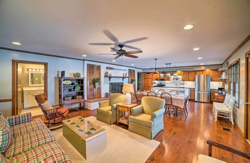 Harrison House | Lakefront Harrison Home w/Sunroom, Deck, & Dock!