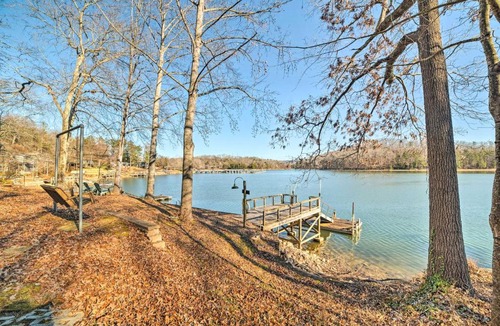 Harrison House | Lakefront Harrison Home w/Sunroom, Deck, & Dock!