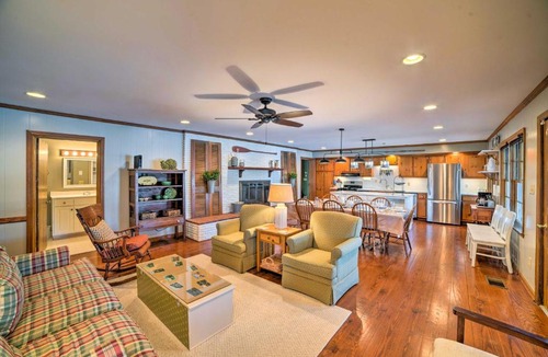 Harrison House | Lakefront Harrison Home w/Sunroom, Deck, & Dock!