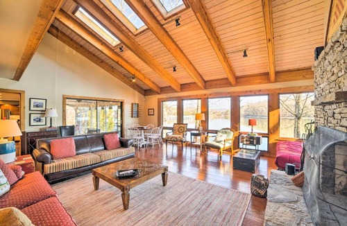 Harrison House | Lakefront Harrison Home w/Sunroom, Deck, & Dock!