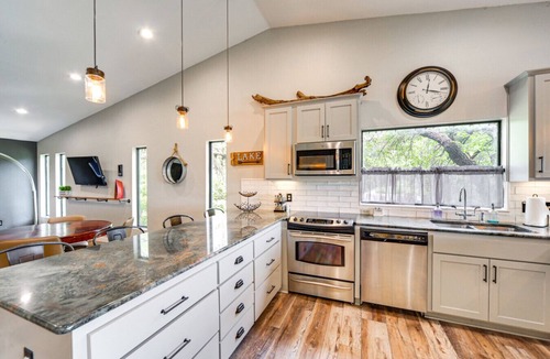 Spicewood House | Lakefront Home: Hot Tub, Boat Slip, and Game Room