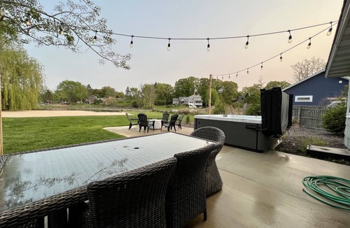 Ferrysburg House | Lakefront Home: Hot Tub & Private Beach