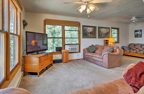 Brandon House | Lakefront home in Brandon w/fire pit, deck & dock!