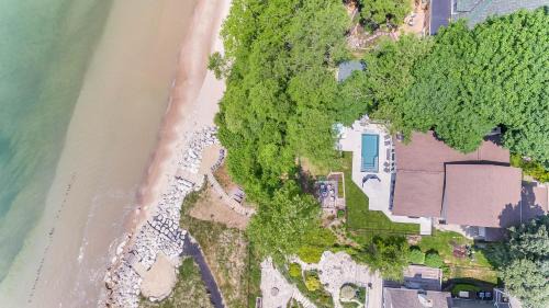 South Haven House | Lakefront Home - Pool, Hot Tub, Firepit & Private Beach!