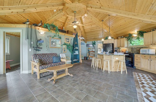 Charlevoix House | Lakefront Home - Private Dock, Fire Pit & Yard