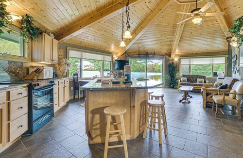 Charlevoix House | Lakefront Home - Private Dock, Fire Pit & Yard