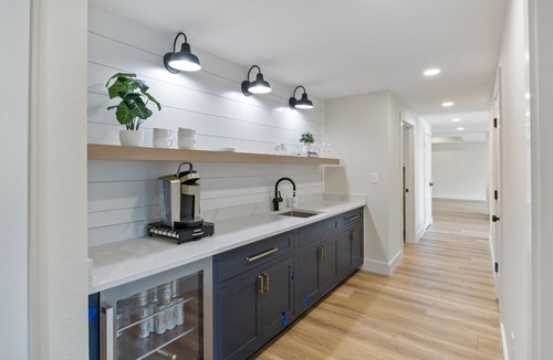 Sunrise Beach House | Lakefront Home w/Arcade Games, Wet Bar, Dock, Workspace & Stunning Views