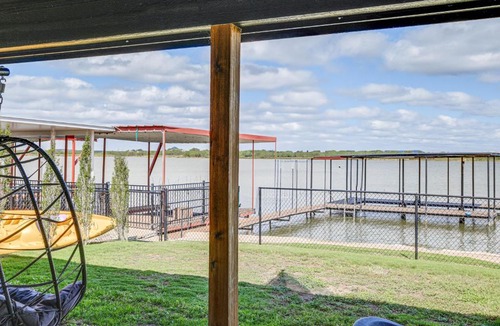 San Angelo House | Lakefront Home w/Dock & Patio in San Angelo!