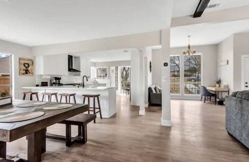 Rockwall House | Lakefront Home w/Game Room + outdoor oasis with firepit with a large king suite