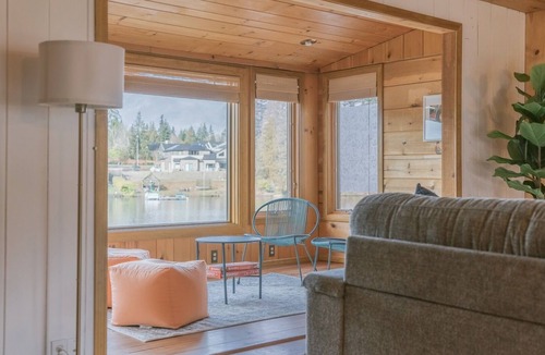 Martha Lake House | Lakefront Home w/Private Dock, BBQ, Firepit & RV Parking