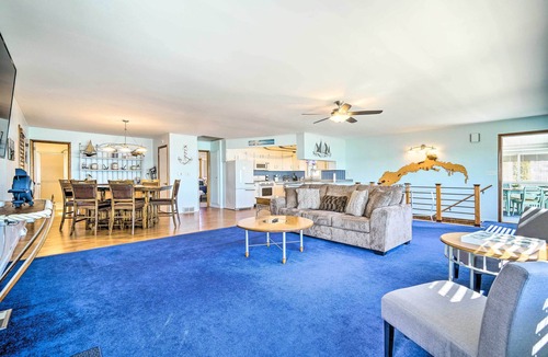 Buckeye Lake House | Lakefront Home w/Rooftop Deck, Grill, Games!